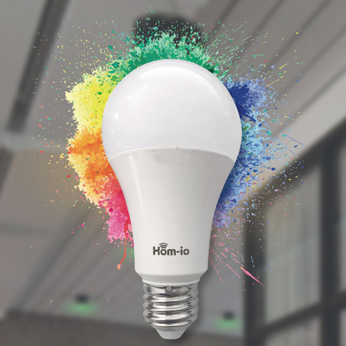 HOM-IO SMART ΛΑΜΠΑ LED  WIFI 10W RGB E27 1050LM-RGB W2700K - SMART64361