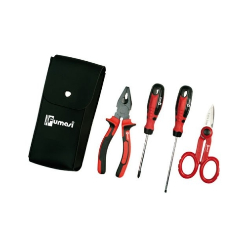 TOOLS 32730 ΣΕΤ 4 ΕΡΓΑΛΕΙΩΝ ΣΕ ΔΕΡΜΑΤΙΝΗ ΘΗΚΗ - 8033116532730