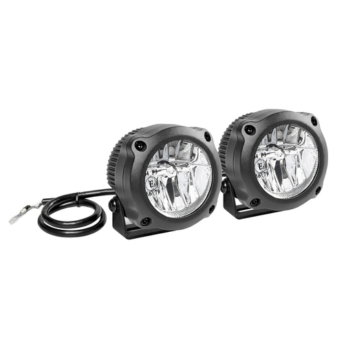 Lampa - Προβολείς Aux LED MAX LUM 2 Fog Beam 12V 2 LED 10W 740lm 6000K με Βάση Στήριξης, Στεγανότητα IP67 και Έγκριση E1 - 2 Τεμ. (9046.1-LM)