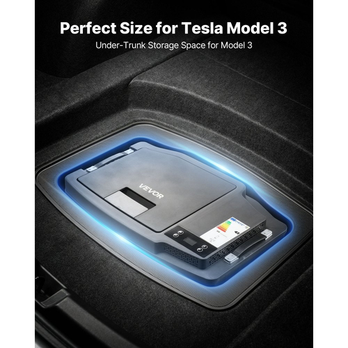 Ψυγείο VEVOR 12 Volt, Ψυγείο αυτοκινήτου 21,1 QT/ 20L για Tesla Model 3, Φορητός ηλεκτρικός συμπιεστής κατάψυξης με έλεγχο APP, 12V/24V DC, -16℃ έως 10℃