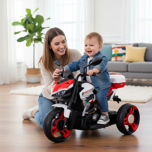 Παιδικό ηλεκτροκίνητο τρίκυκλο scooter - YH-025 - 101147 - Pink