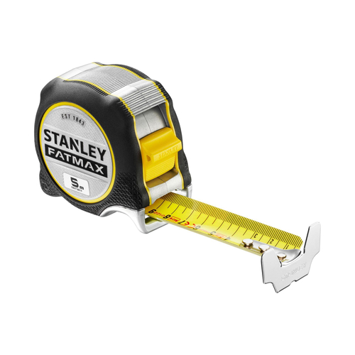 Μέτρο πλαστικό FAT MAX XTREME με λάμα 32mm - 5m με αρίθμηση και στις δύο μερίες τις λάμας, δεν σπάει ως  4m σε blister / FMHT38214-0Π
