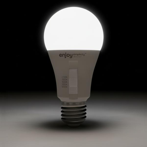 EL903993 | EL903993 | LED SMD A60 DIM|5CCT dip switch|13.5W (=100w)|1521lm|E27|2700k-3000k-4000k-5000k-6500k| {enjoysimplicity}™