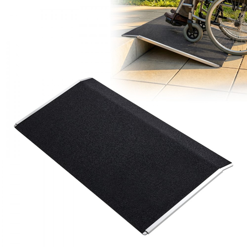 Ράμπα κατωφλίου VEVOR για πόρτες, 810 x 390 mm, Ράμπα αλουμινίου με πλατφόρμα για αναπηρικό αμαξίδιο, αντιολισθητικές ράμπες κατωφλίου πόρτας, χωρητικότητα φορτίου 181,4 kg, για σκαλοπάτια σπιτιού, κράσπεδα, αναπηρικά αμαξίδια, περιπατητήρες, σκούτερ, καροτσάκια