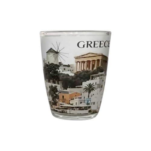 Ποτήρι σφηνάκι Souvenir - 20Z - Greece - Σετ 12 τεμάχια - 161273