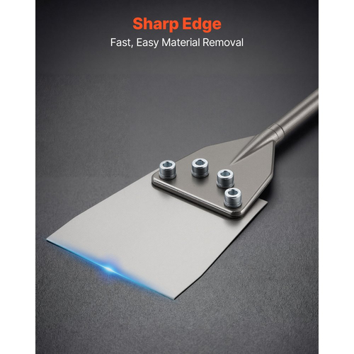 Ξύστρα δαπέδου VEVOR SDS Max, μύτη καλεμιού 600 x 150 mm με στέλεχος SDS Max, συμβατή με περιστροφικά πιστολέτα, θερμικά επεξεργασμένος χάλυβας 40Cr, αιχμηρή άκρη για την αφαίρεση δαπέδων laminate, πλακιδίων και κονιαμάτων