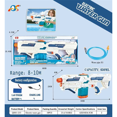 Ηλεκτρονικό νεροπίστολο - 650ml - QS811-213 - 232312