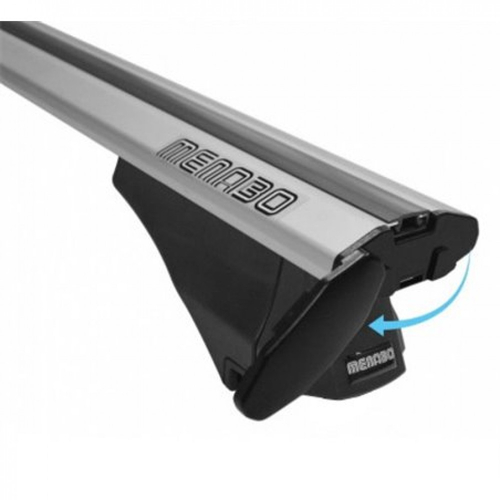 MENABO ΜΠΑΡΕΣ ΟΡΟΦΗΣ ΑΛΟΥΜΙΝΙΟΥ BLADE M SILVER 118 cm ΜΕ ΑΚΡΑ ALFA HIGH ΓΙΑ Citroen C4 Cactus 5 doors 2018>2020 ΜΕ FLUSH RAILS - 2 ΤΕΜ. (12920/MB)