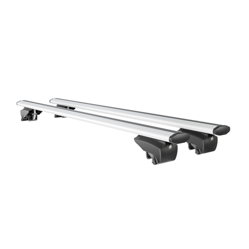 MENABO ΜΠΑΡΕΣ ΟΡΟΦΗΣ ΑΛΟΥΜΙΝΙΟΥ BLADE L SILVER 127 cm ΜΕ ΑΚΡΑ GAMMA FLAT ΓΙΑ Mini Countryman (U25) 5 doors 2023> ΜΕ FLUSH RAILS - 2 ΤΕΜ. (14070/MB)