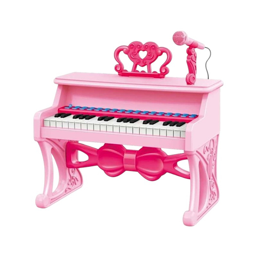 Παιδικό πιάνο mini με μικρόφωνο - 328-6337 - 233101 - Pink