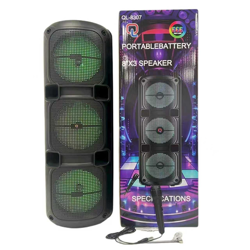 Φορητό ηχείο subwoofer με μικρόφωνο Karaoke - QL8307 - 160033