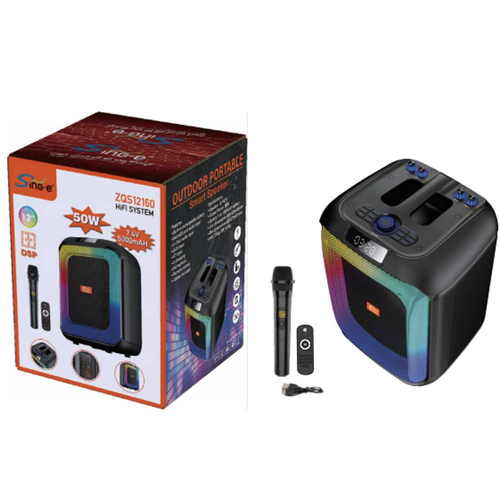 Φορητό ηχείο subwoofer με μικρόφωνο Karaoke - ZQS12160 - 160156