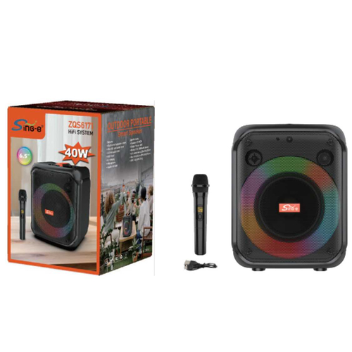 Φορητό ηχείο subwoofer με μικρόφωνο Karaoke - ZQS6171 - 160118