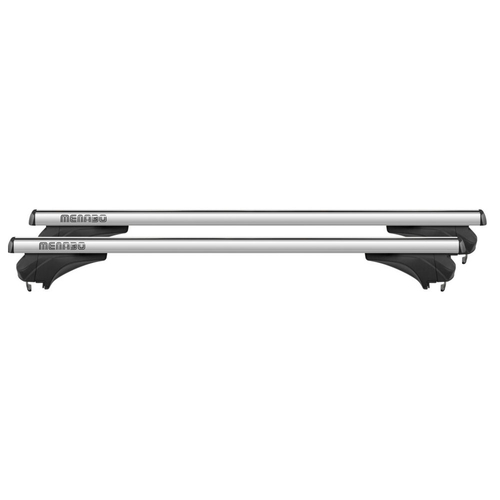 MENABO ΜΠΑΡΕΣ ΑΛΟΥΜΙΝΙΟΥ ARIEM XL 131.5 cm ΣΕ ΑΣΗΜΙ ΧΡΩΜΑ ΓΙΑ Mercedes Benz GLC-Class (X253) 5 doors 2015-2020 ΜΕ FLUSH RAILS - 2 ΤΕΜ. (14710/MB)