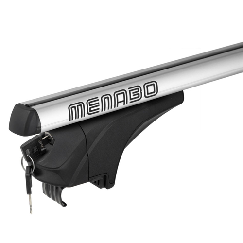 MENABO ΜΠΑΡΕΣ ΑΛΟΥΜΙΝΙΟΥ ARIEM XL 131.5 cm ΣΕ ΑΣΗΜΙ ΧΡΩΜΑ ΓΙΑ Mercedes Benz GLC-Class (X253) 5 doors 2015-2020 ΜΕ FLUSH RAILS - 2 ΤΕΜ. (14710/MB)