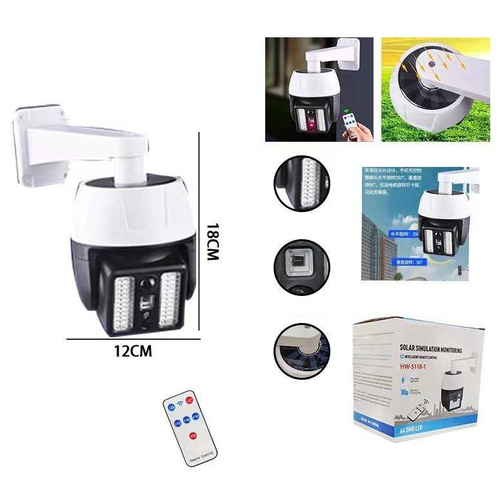 Ηλιακός προβολέας LED με αισθητήρα κίνησης & Dummy Camera - 5118-2 - 311827