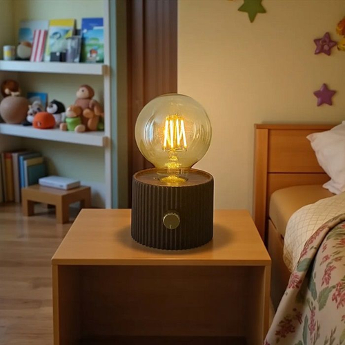 Επαναφορτιζόμενη επιτραπέζια λάμπα LED με Dimmer - YH008 - 817452 - Light Brown