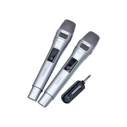Σετ 2 ασύρματα μικρόφωνα - KMS-904MC - 509045 - Silver