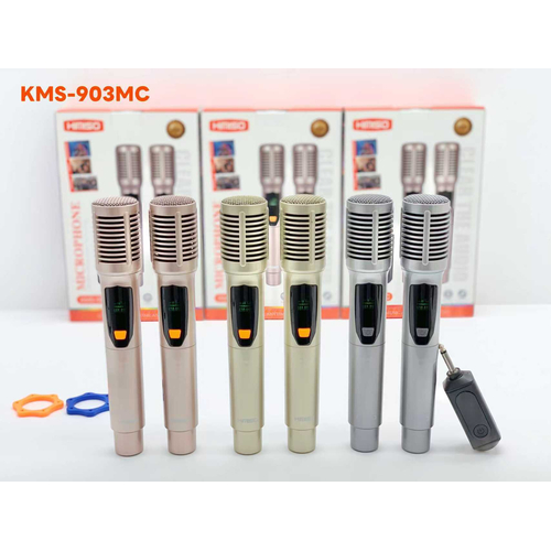 Σετ 2 ασύρματα μικρόφωνα - KMS-903MC - 509038 - Gold
