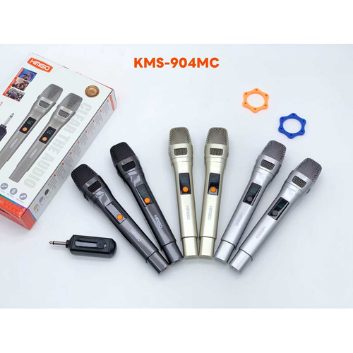 Σετ 2 ασύρματα μικρόφωνα - KMS-904MC - 509045 - Silver