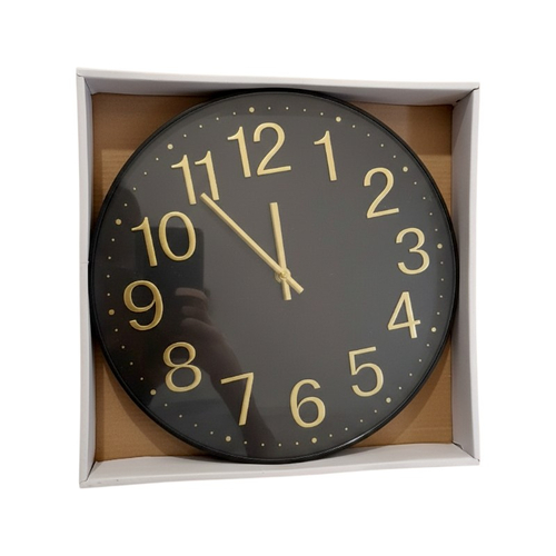 Ρολόι τοίχου - 732 - 130208 - Black/Gold