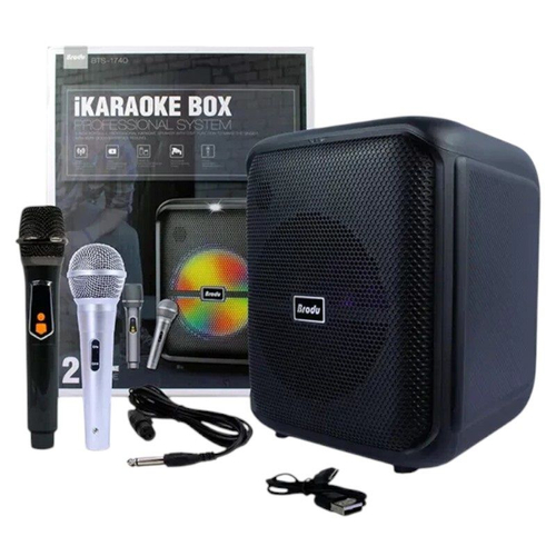 Φορητό ηχείο subwoofer με 2 μικρόφωνα Karaoke - BTS-1740 - 717400