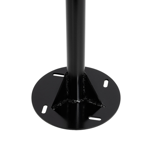 GLOBOSTAR® HELIOS-280 GLB-000-0002 Μεταλλικός Γαλβανισμένος Στύλος Φωτισμού για Φωτοβολταϊκό Προβολέα Εξωτερικού Χώρου - RAL 9005 Μαύρο Ματ - Μ35 × Π25 × Υ280cm