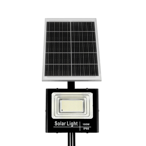 GLOBOSTAR® HELIOS-280 GLB-000-0002 Μεταλλικός Γαλβανισμένος Στύλος Φωτισμού για Φωτοβολταϊκό Προβολέα Εξωτερικού Χώρου - RAL 9005 Μαύρο Ματ - Μ35 × Π25 × Υ280cm