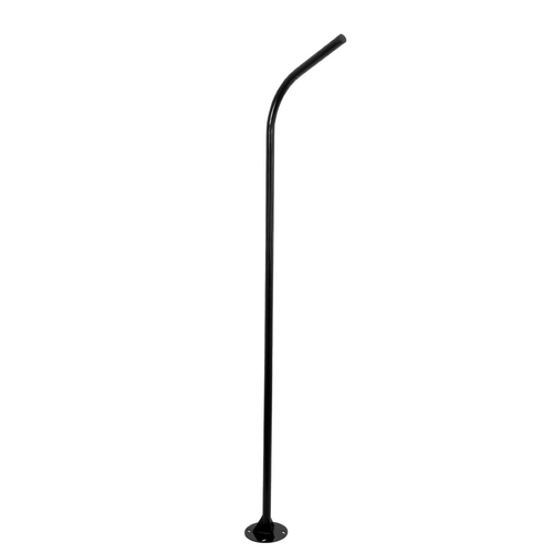 GLOBOSTAR® URBANO-280 GLB-000-0008 Μεταλλικός Γαλβανισμένος Στύλος Φωτισμού για Φωτοβολταϊκό Φωτιστικό Δρόμου Εξωτερικού Χώρου - RAL 9005 Μαύρο Ματ - Μ84 x Π25 x Υ280cm