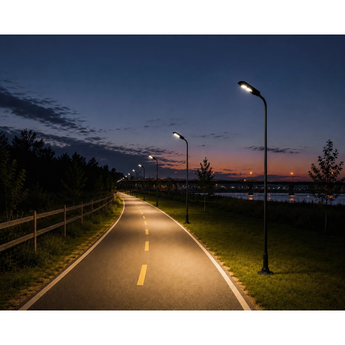 GLOBOSTAR® URBANO-280 GLB-000-0008 Μεταλλικός Γαλβανισμένος Στύλος Φωτισμού για Φωτοβολταϊκό Φωτιστικό Δρόμου Εξωτερικού Χώρου - RAL 9005 Μαύρο Ματ - Μ84 x Π25 x Υ280cm