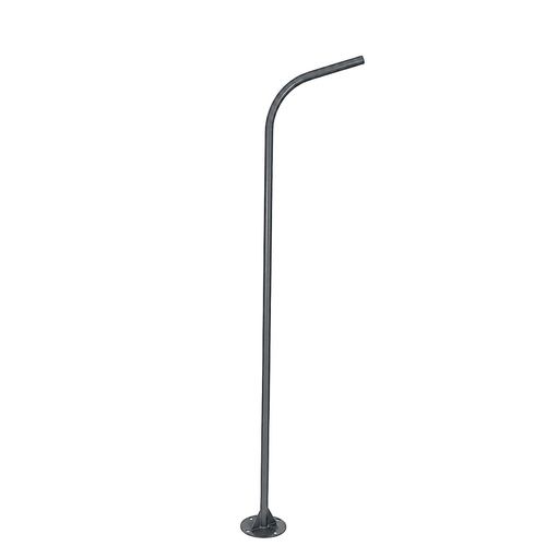 GLOBOSTAR® URBANO-280 GLB-000-0009 Μεταλλικός Γαλβανισμένος Στύλος Φωτισμού για Φωτοβολταϊκό Φωτιστικό Δρόμου Εξωτερικού Χώρου - RAL 7016 Γκρι Ανθρακί - Μ84 x Π25 x Υ280cm