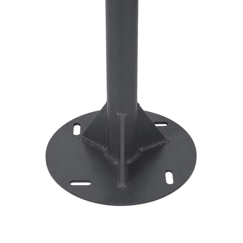 GLOBOSTAR® URBANO-280 GLB-000-0009 Μεταλλικός Γαλβανισμένος Στύλος Φωτισμού για Φωτοβολταϊκό Φωτιστικό Δρόμου Εξωτερικού Χώρου - RAL 7016 Γκρι Ανθρακί - Μ84 x Π25 x Υ280cm