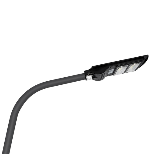GLOBOSTAR® URBANO-280 GLB-000-0009 Μεταλλικός Γαλβανισμένος Στύλος Φωτισμού για Φωτοβολταϊκό Φωτιστικό Δρόμου Εξωτερικού Χώρου - RAL 7016 Γκρι Ανθρακί - Μ84 x Π25 x Υ280cm