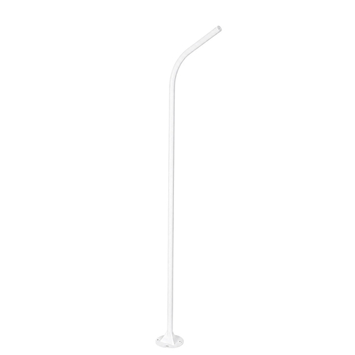 GLOBOSTAR® URBANO-280 GLB-000-0010 Μεταλλικός Γαλβανισμένος Στύλος Φωτισμού για Φωτοβολταϊκό Φωτιστικό Δρόμου Εξωτερικού Χώρου - RAL 9016 Λευκό Ματ - Μ84 x Π25 x Υ280cm