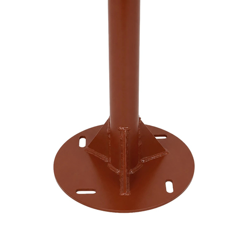 GLOBOSTAR® URBANO-280 GLB-000-0011 Μεταλλικός Γαλβανισμένος Στύλος Φωτισμού για Φωτοβολταϊκό Φωτιστικό Δρόμου Εξωτερικού Χώρου - RAL 8004 Corten Καφε Ματ - Μ84 x Π25 x Υ280cm
