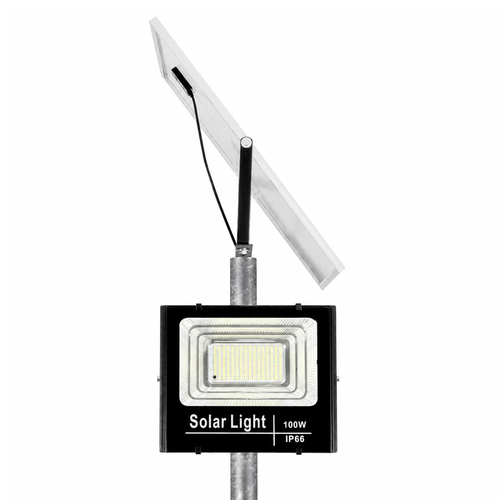GLOBOSTAR® HELIOS-280 GLB-000-0001 Μεταλλικός Γαλβανισμένος Στύλος Φωτισμού για Φωτοβολταϊκό Προβολέα Εξωτερικού Χώρου - Ασημί Γαλβανιζέ - Μ35 × Π25 × Υ280cm