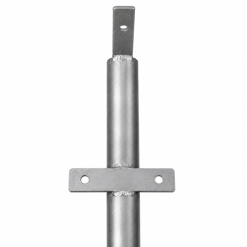 GLOBOSTAR® HELIOS-280 GLB-000-0001 Μεταλλικός Γαλβανισμένος Στύλος Φωτισμού για Φωτοβολταϊκό Προβολέα Εξωτερικού Χώρου - Ασημί Γαλβανιζέ - Μ35 × Π25 × Υ280cm
