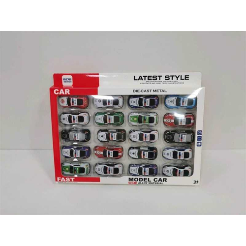 Σετ μεταλλικά αυτοκινητάκια - 20pcs - A20-3 - 233273