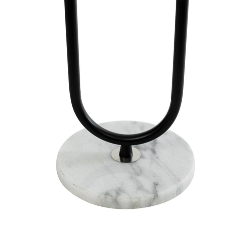 kelvo® CORDELIA KLV-102-0005 Επιδαπέδιο Φωτιστικό για Λάμπα με Ντουί 1 x E27 AC 220-240V IP20 - Μαύρο Ματ & Λευκό - Μ30 x Π34 x Υ180cm