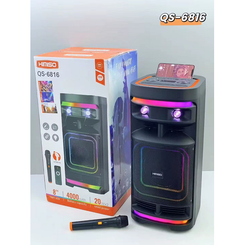 Φορητό ηχείο subwoofer με μικρόφωνο Karaoke - QS-6816 - 260455