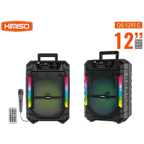 Φορητό ηχείο subwoofer με μικρόφωνο Karaoke - QS-1231C - 260523