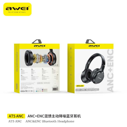 Ασύρματα ακουστικά - Headphones - AT5 - AWEI - 023276