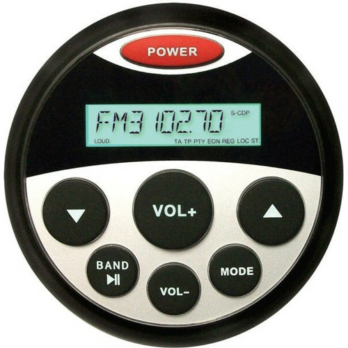 MP3 PLAYER 89MM - 12V - 4X25W ΜΕ ΡΑΔΙΟΦΩΝΟ/USB/BLUETOOTH ΑΔΙΑΒΡΟΧΟ ΣΤΡΟΓΓΥΛΟ ΜΑΥΡΟ