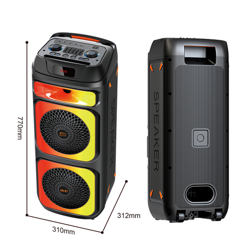 Φορητό ηχείο subwoofer με 2 μικρόφωνα Karaoke - ZQS-10225 - 102258