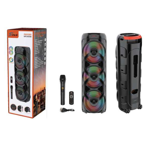 Φορητό ηχείο subwoofer με μικρόφωνο Karaoke - ZQS-10302 - 103026