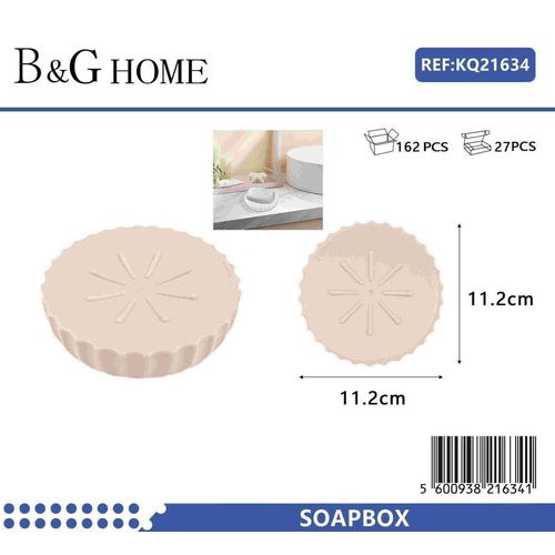 Σαπουνοθήκες μπάνιου πλαστικές - Σετ 9pcs - Light Pink - 21634