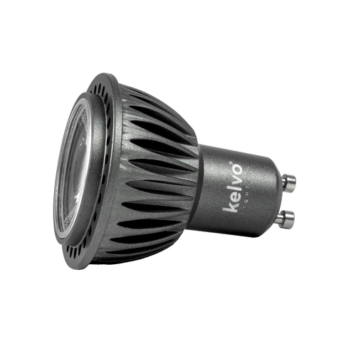 kelvo® KYRON 10° KLV-103-0004 Σποτ GU10 MR16 LED 5W 550lm CRI (Ra) ≥ 90 10° AC 220-240V IP20 Θερμό Λευκό 2700K Dimmable - CREE CXA Chip - Γκρι Ανθρακί Ματ - Μ5 x Π5 x Υ6cm - 3 Χρόνια Εγγύηση