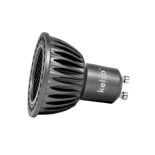 kelvo® KYRON DARK 36° KLV-103-0010 Σποτ GU10 MR16 με Honeycomb Anti-Glare Reflector LED 7W 840lm CRI (Ra) ≥ 90 36° AC 220-240V IP20 Φυσικό Λευκό 4500K Dimmable - Bridgelux COB Chip - Γκρι Ανθρακί & Μαύρο Ματ - Μ5 x Π5 x Υ5.7cm - 3 Χρόνια Εγγύηση