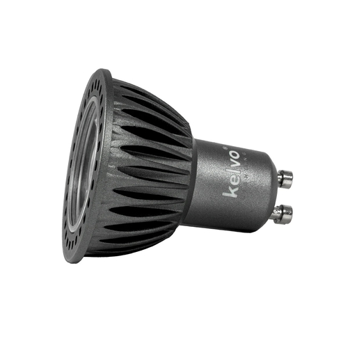 kelvo® KYRON DTW 36° KLV-103-0013 Σποτ GU10 MR16 LED 7W 770lm CRI (Ra) ≥ 90 36° AC 220-240V IP20 Θερμό Λευκό Dimmable με λειτουργία Dim-to-Warm 3000K→1800K - Bridgelux COB Chip - Γκρι Ανθρακί Ματ - Μ5 x Π5 x Υ5.7cm - 3 Χρόνια Εγγύηση