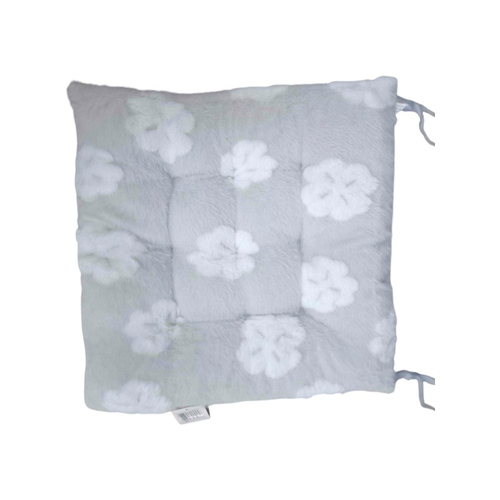 Μαξιλάρι καρέκλας γούνινο - 40x40cm - 571526 - Grey